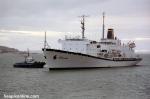 ID 6916 GOLDEN BEAR (1989/12517grt/IMO 8834407, ex-USNS. MAURY) a training ship operated by the Cailfornia Maritime Academy arriving Auckland, New Zealand for her maiden call. Her like-named predecessor...